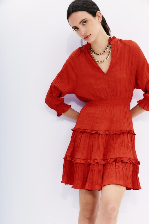 vestido josephine crinkle