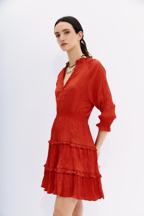 vestido josephine crinkle