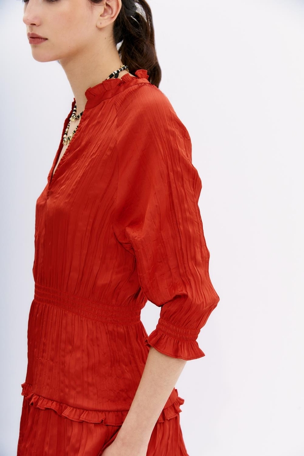 vestido josephine crinkle