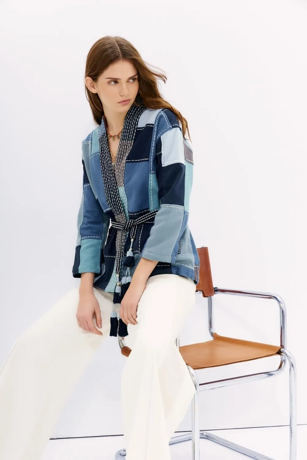 saco patch denim