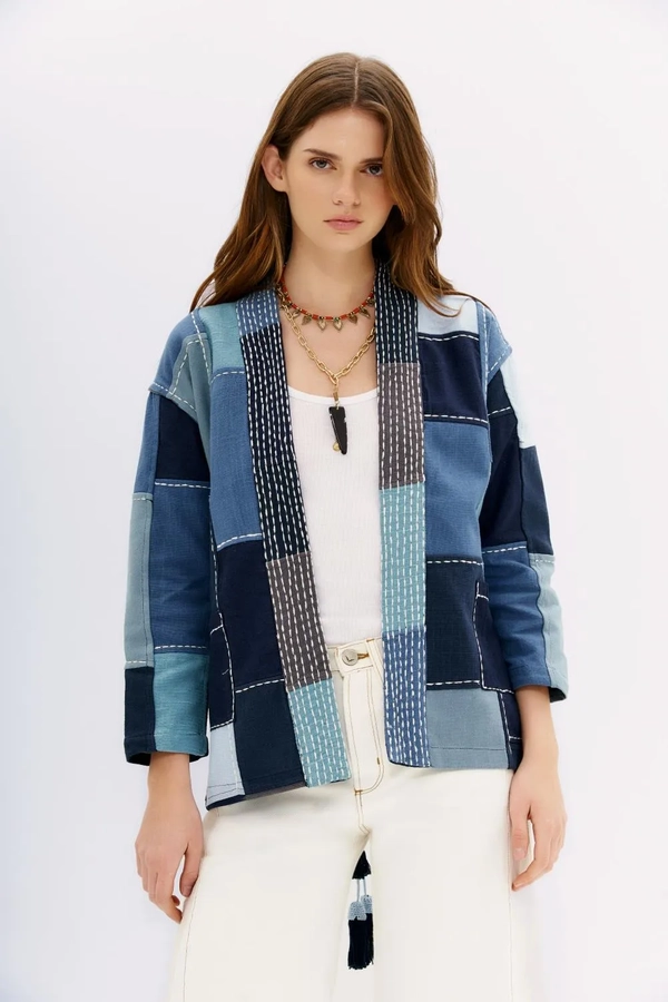 saco patch denim