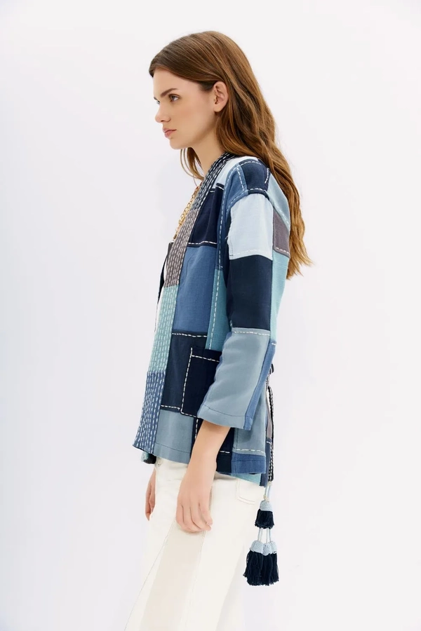 saco patch denim