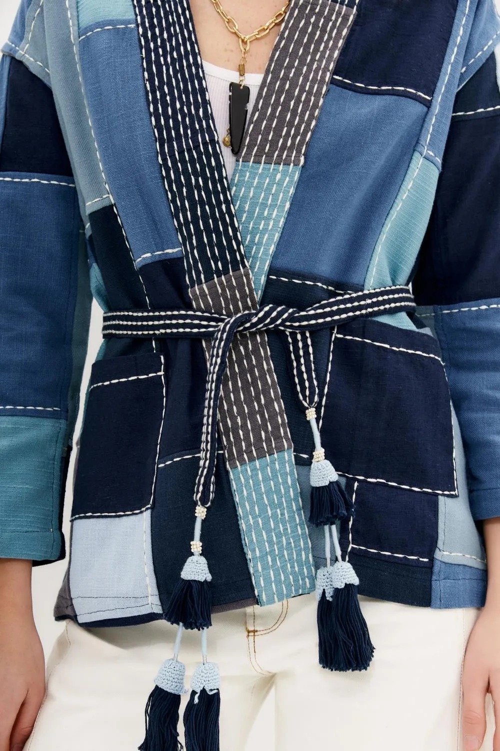 saco patch denim