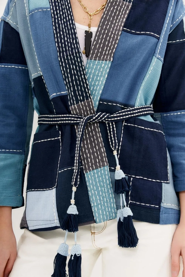 saco patch denim