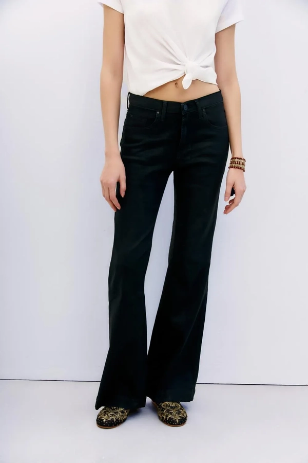 jean tailor satin blue black