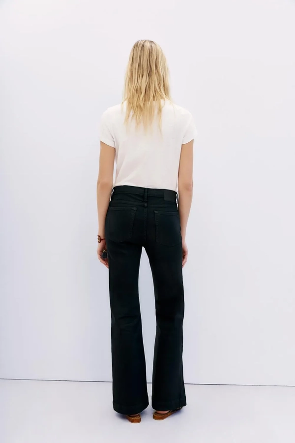 jean tailor satin blue black