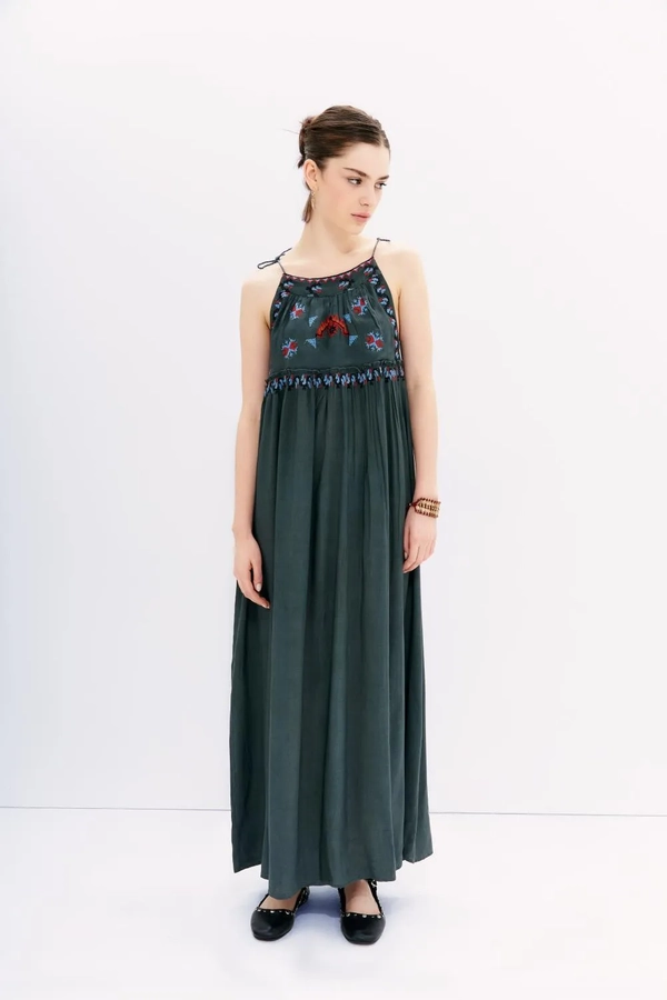 vestido gate long