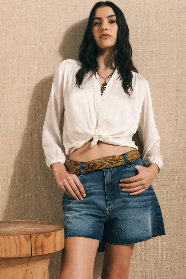 bermuda flare denim