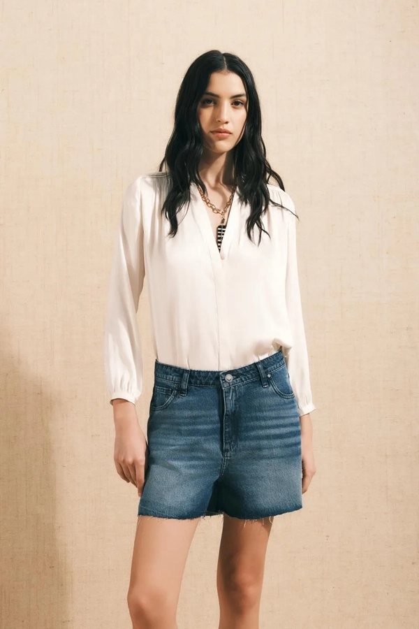 bermuda flare denim