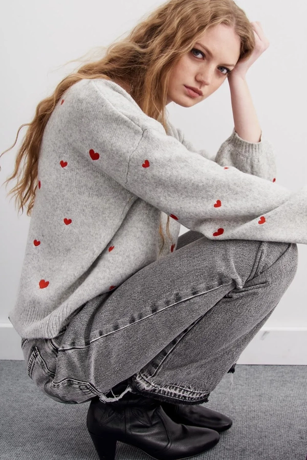 sweater petit coeur