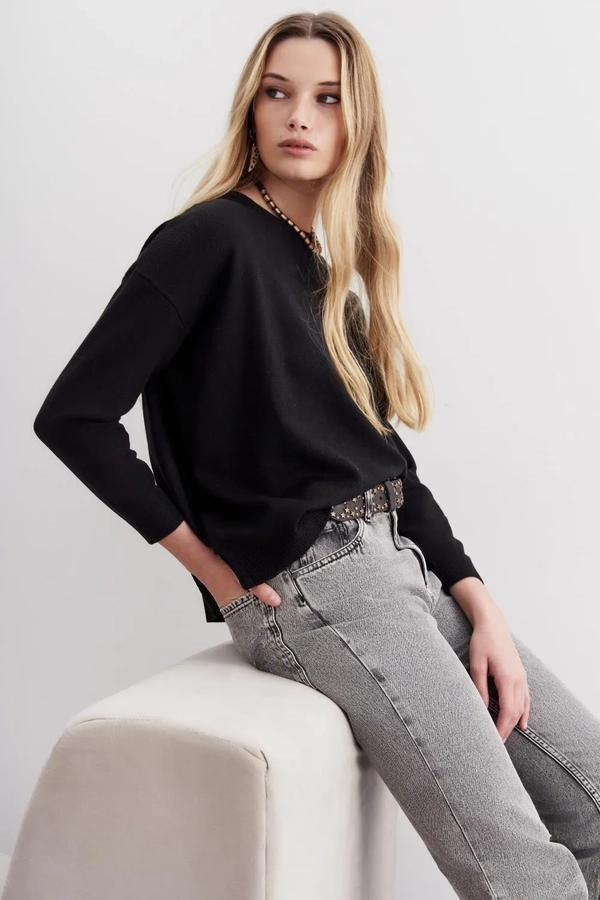 sweater brik plain