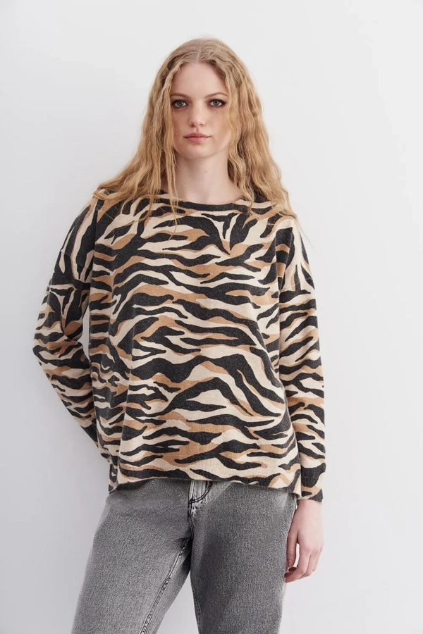 sweater cymade animal tiger