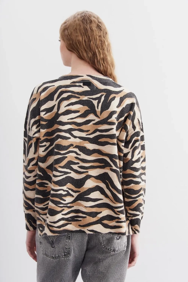sweater cymade animal tiger