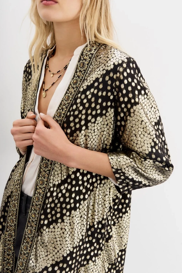 kimono ikat cheeta