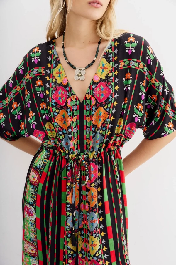 vestido buganda paisley