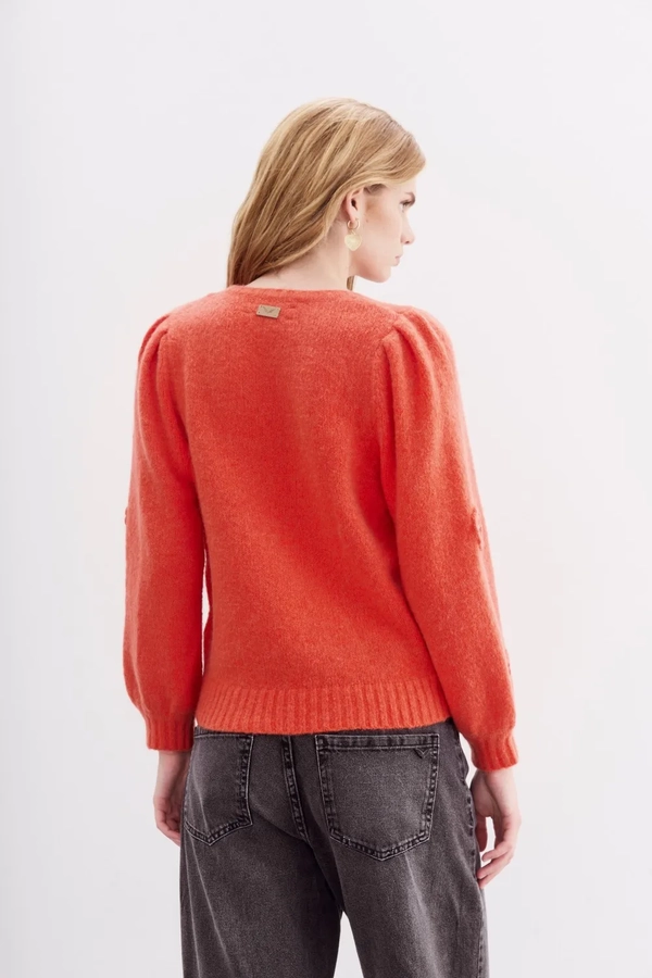 sweater flower lace