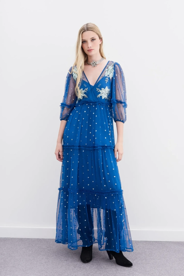 vestido shiki turquoise