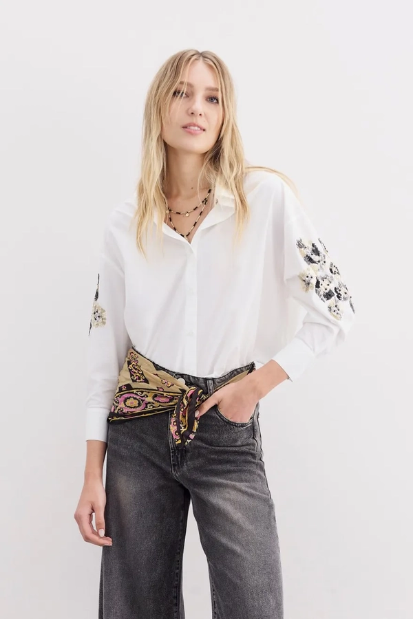 camisa elodie sunflower