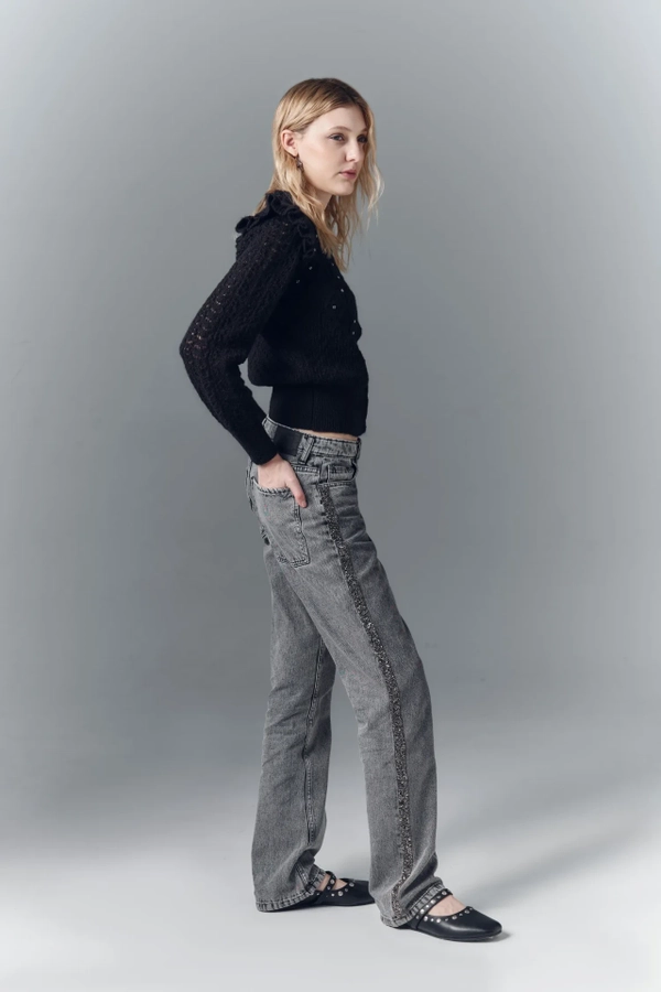 jean joe black studs