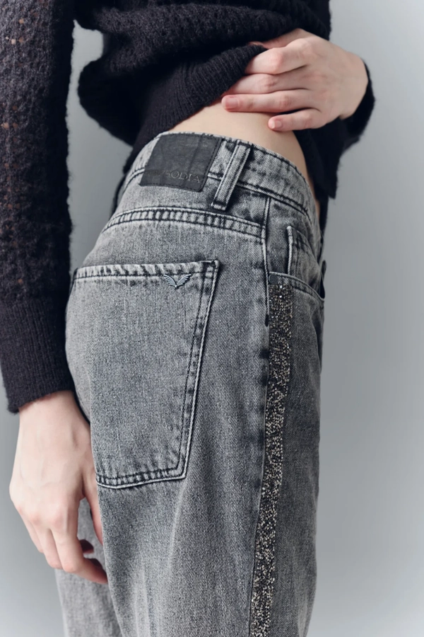 jean joe black studs