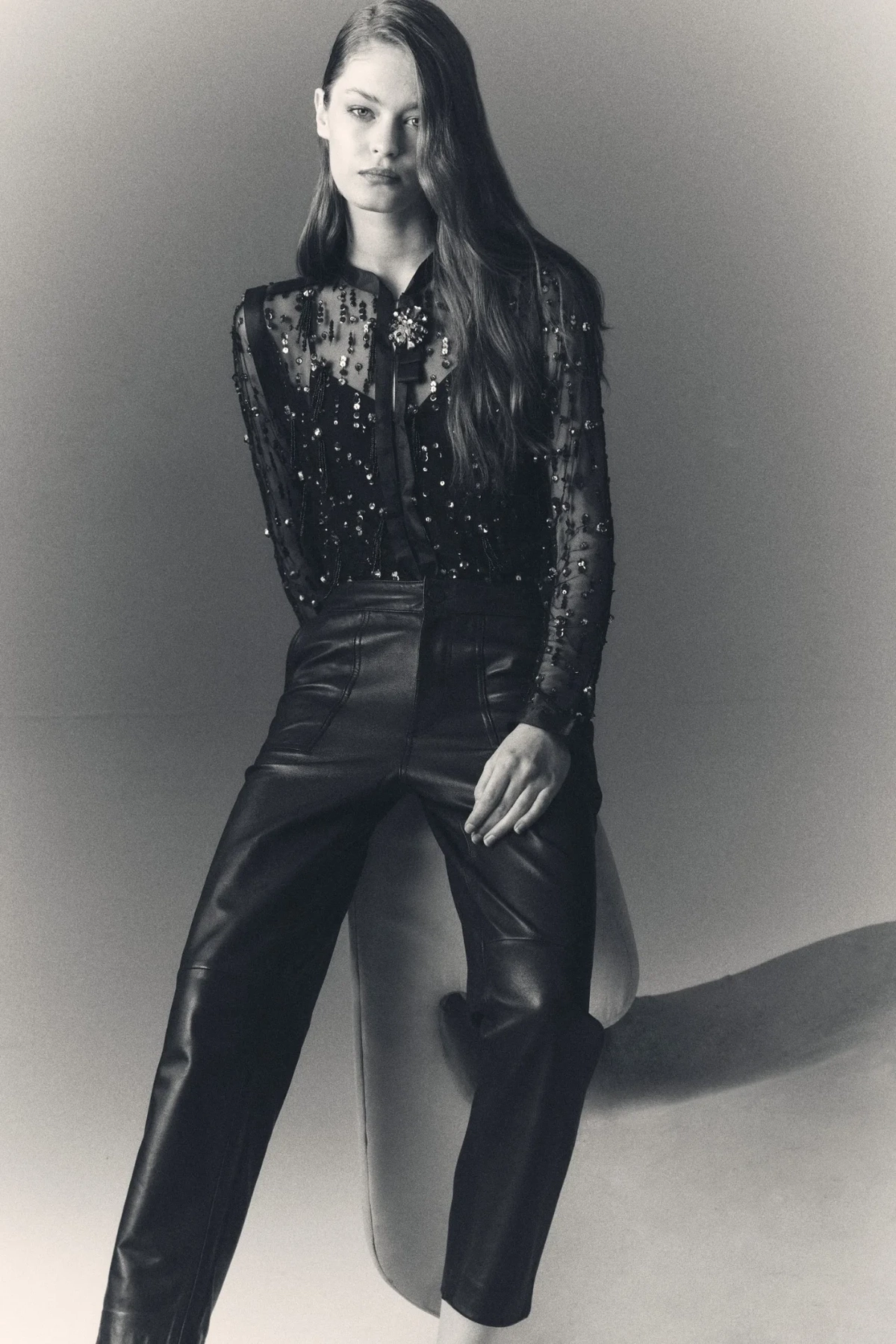 pantalon recto new cuero