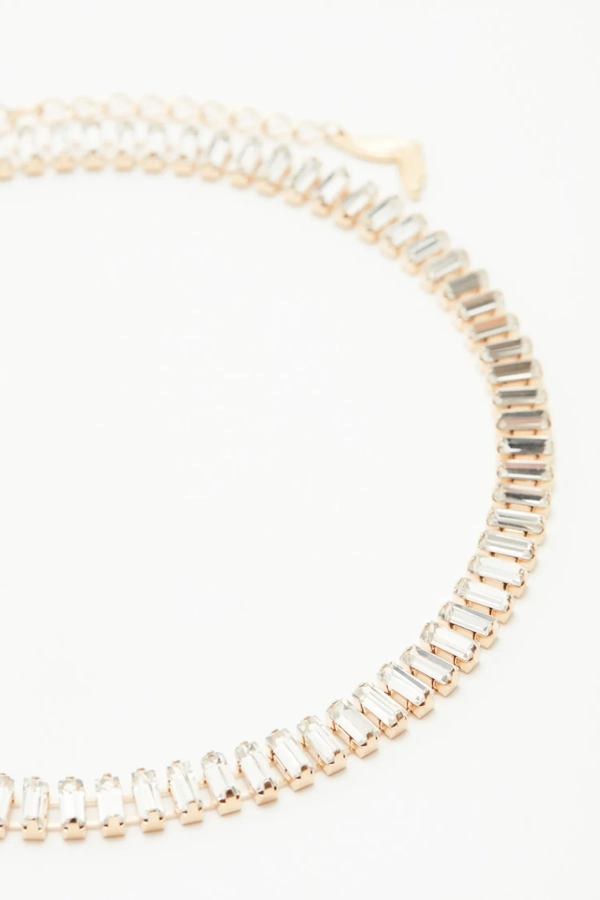collar fancy strass