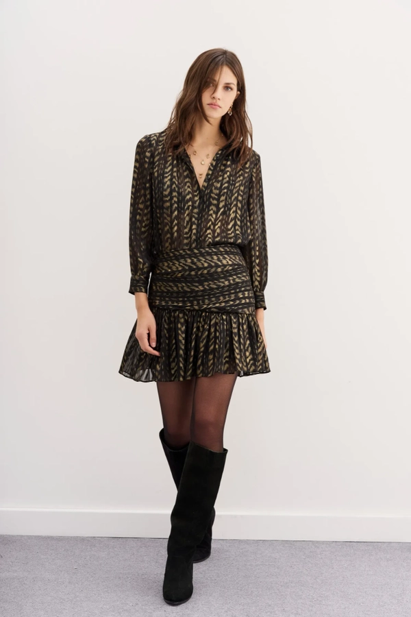 falda sparkle jacquard