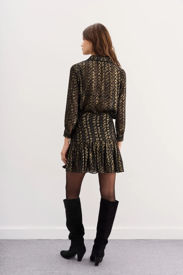 falda sparkle jacquard