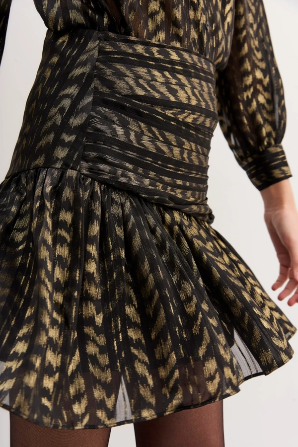 falda sparkle jacquard