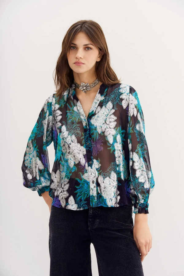 camisa gina lurex
