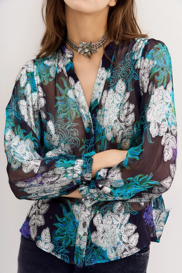 camisa gina lurex