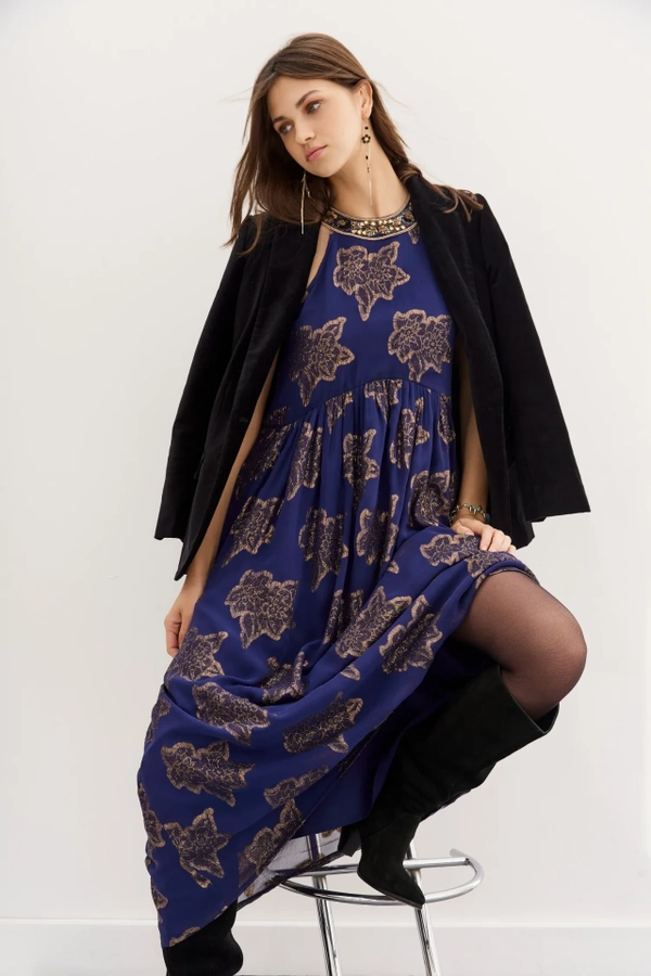 vestido elise long fleur