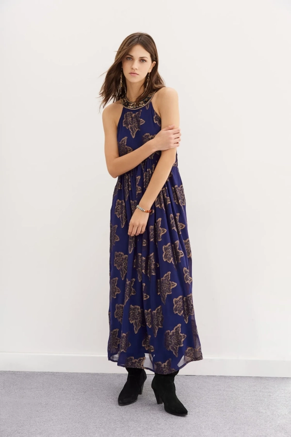 vestido elise long fleur