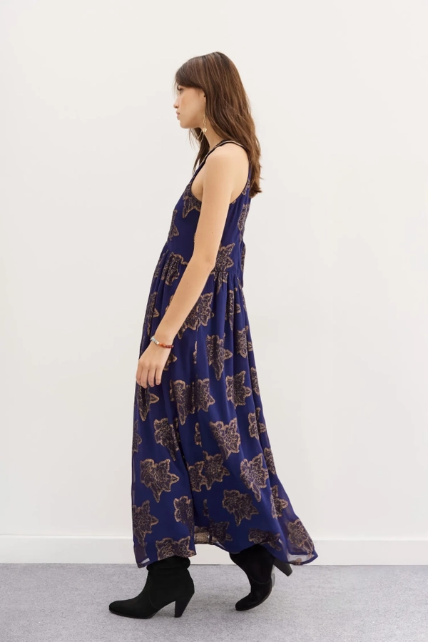 vestido elise long fleur