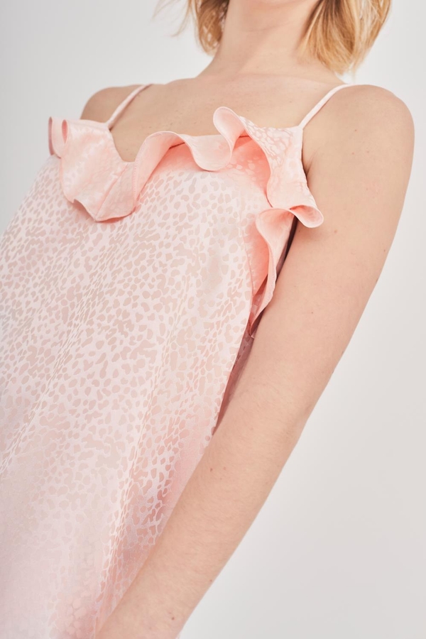 vestido lencero jacquard