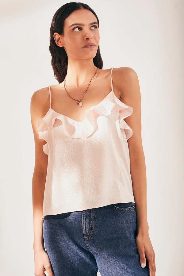 top lencero jacquard