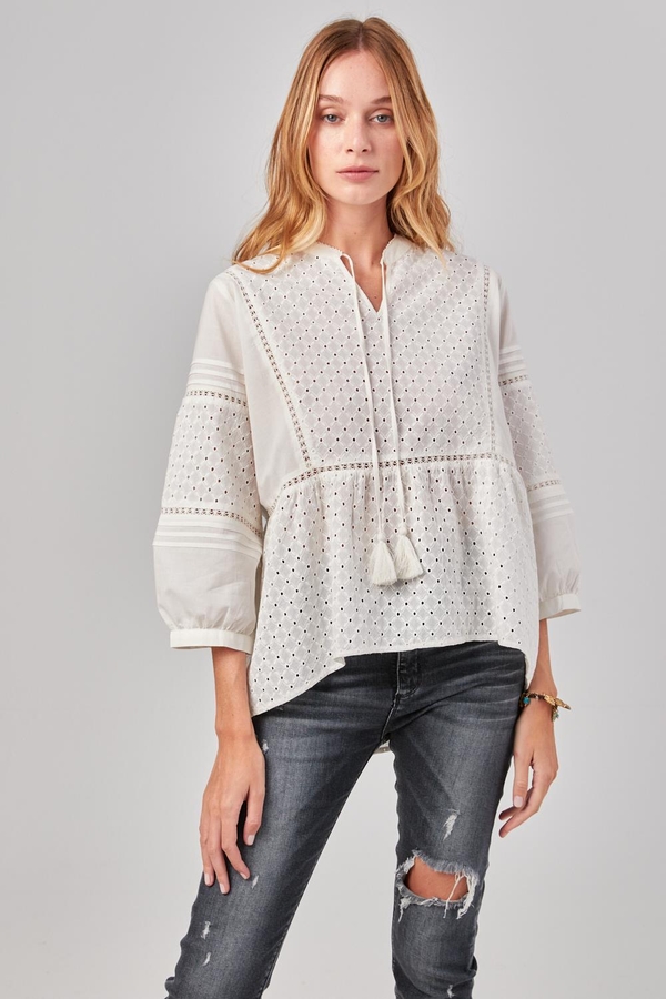 Camisa Plain Broderie