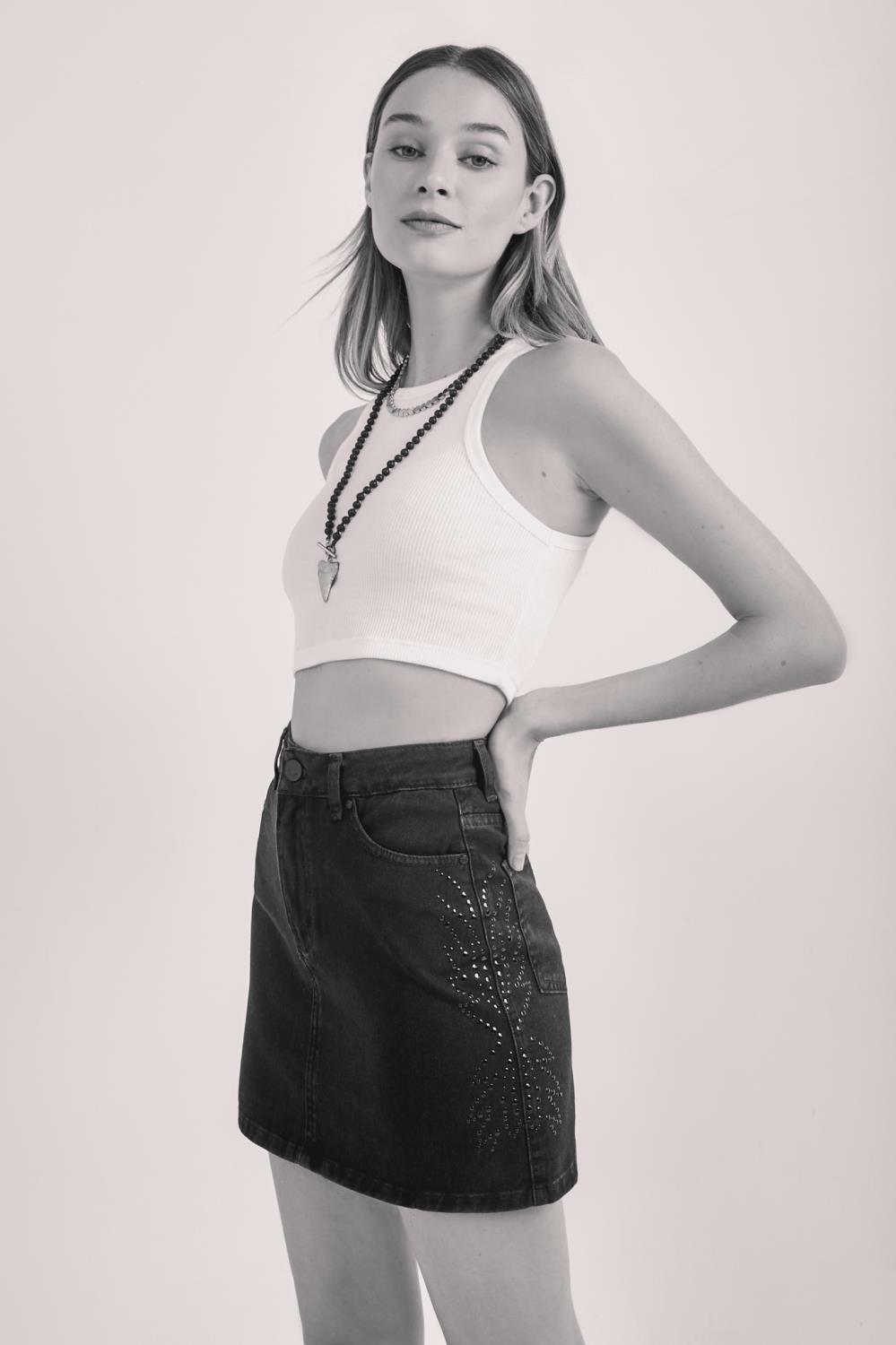 Pollera Spell New Denim