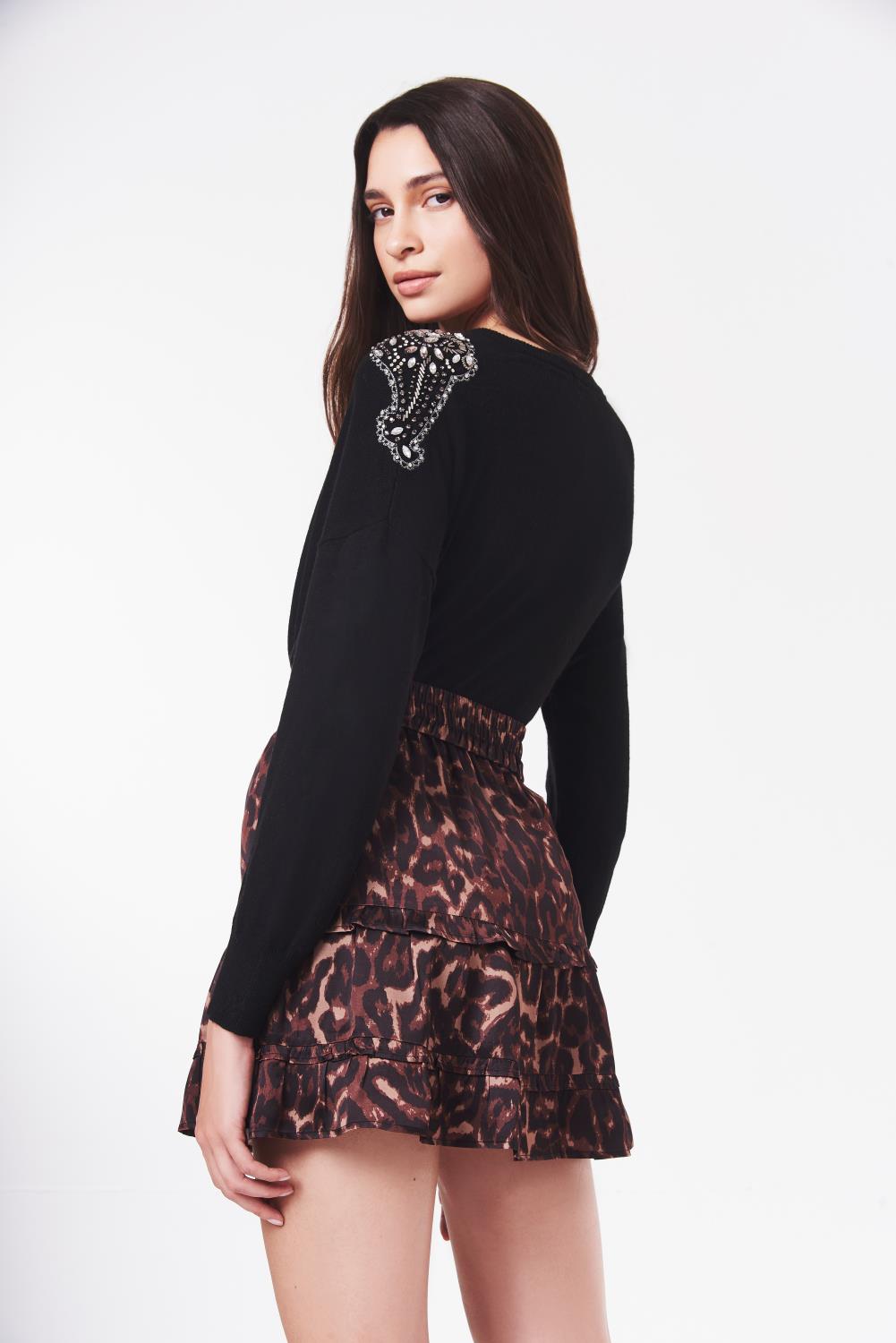 falda minina short animal