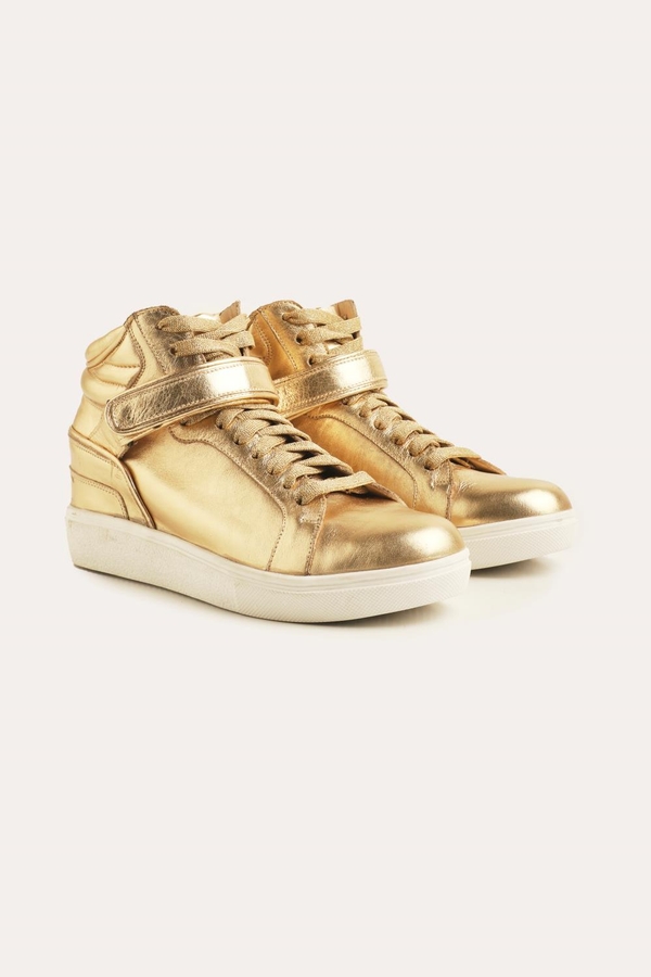 zapatilla bow golden