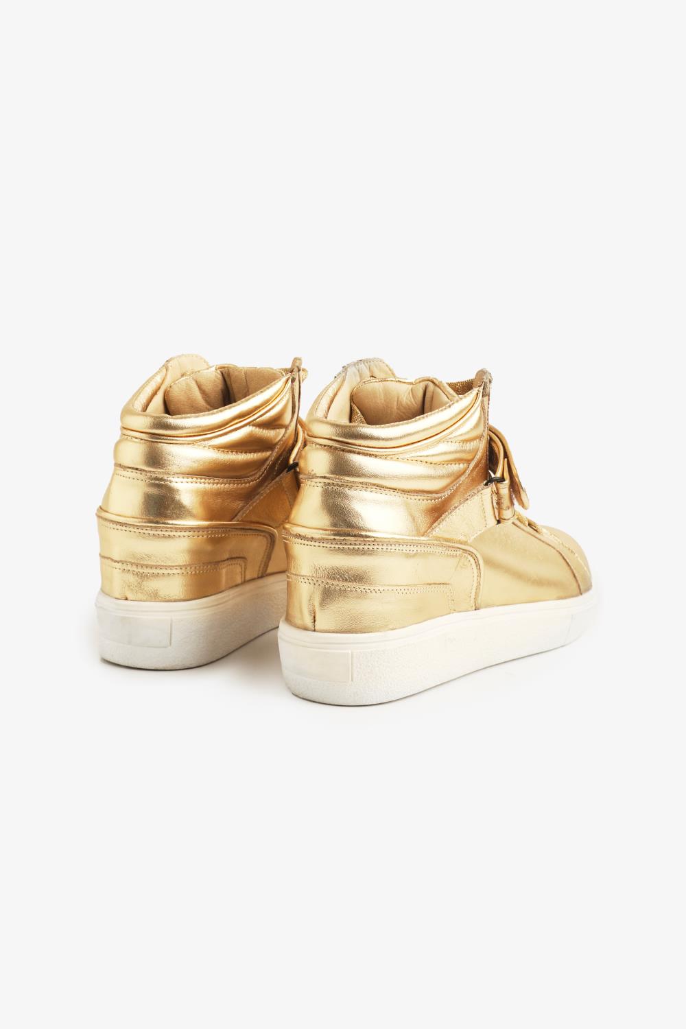 zapatilla bow golden