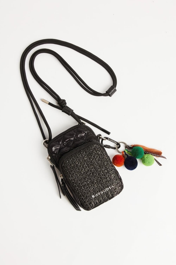 cartera haji matelasse rafia