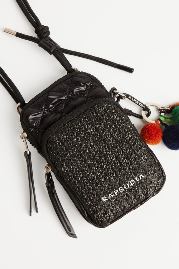 cartera haji matelasse rafia