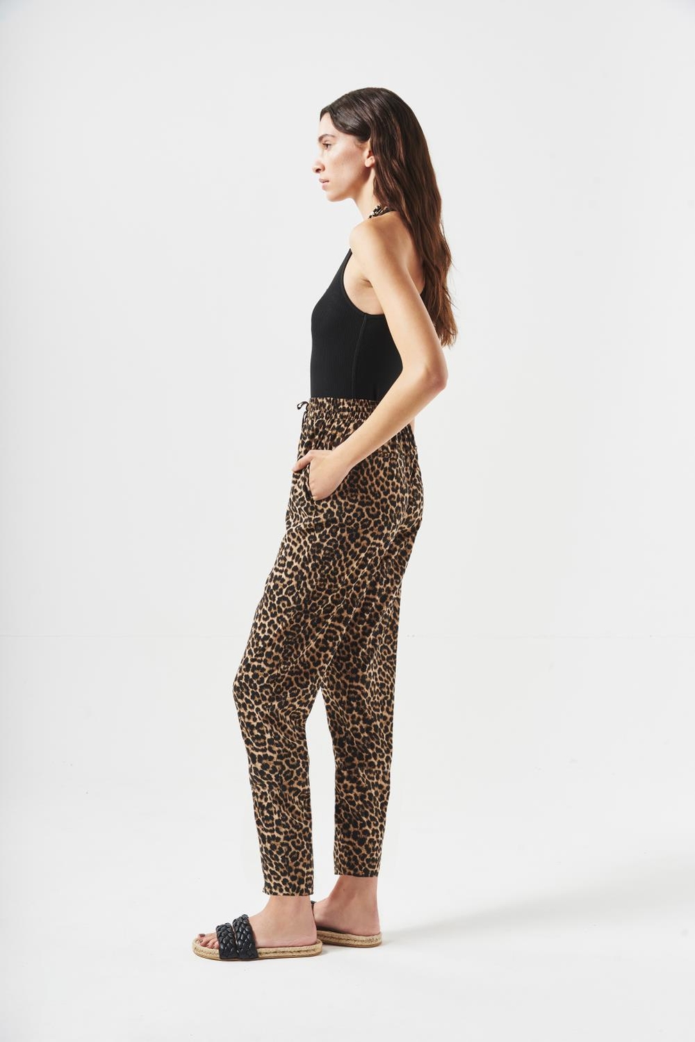 pantalon porter leopard