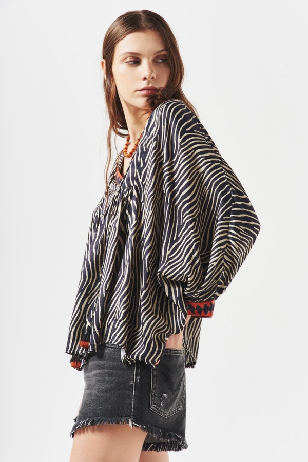 camisa linar cebra