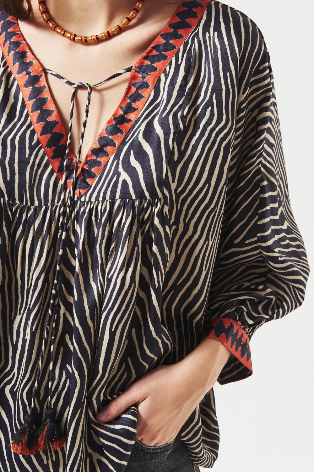 camisa linar cebra