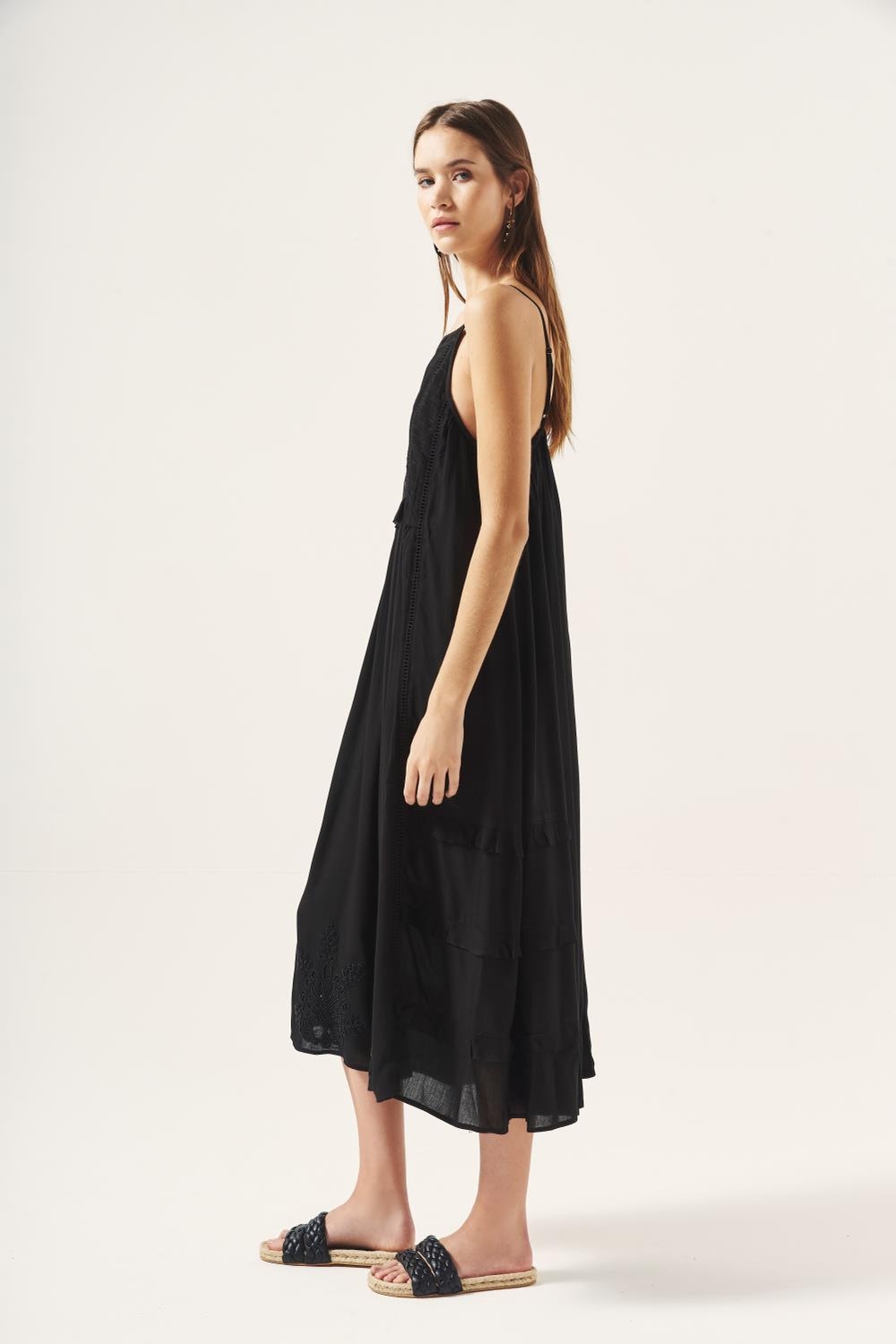 vestido lace strap