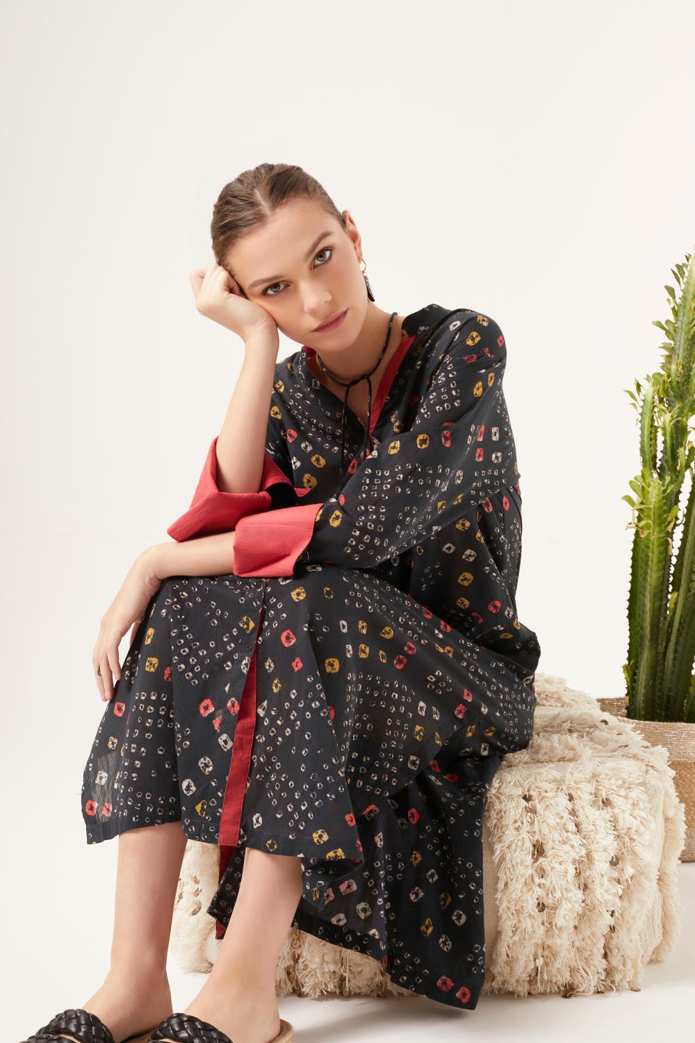 vestido camisero bandani