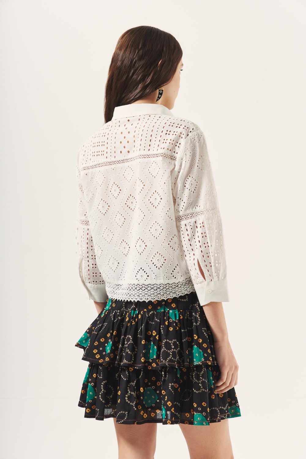 camisa rose lace