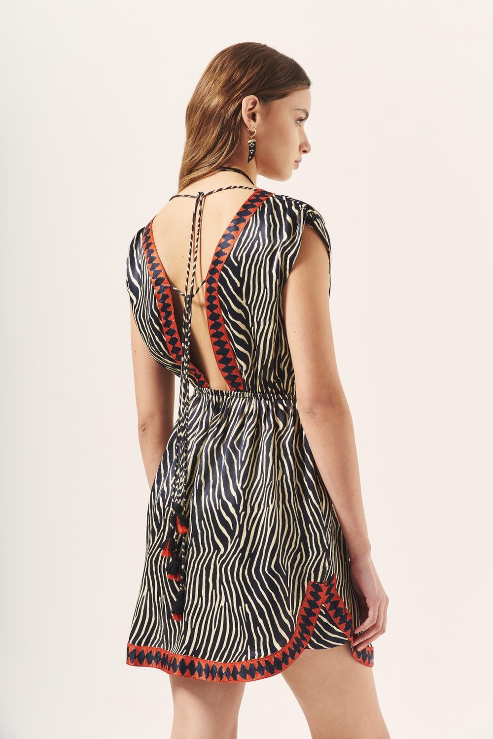 vestido sensuel cebra